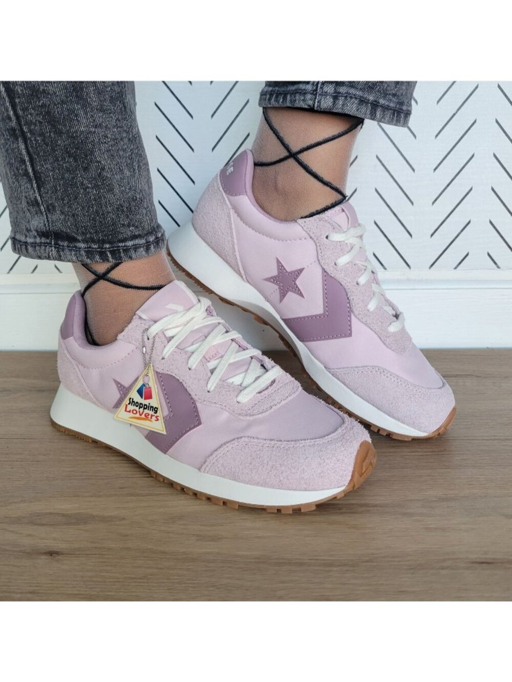 ❤️Converse Omega Trainer Ox Pink Purple Women Shoes 8.5 Suede Sneakers A16172C❤️